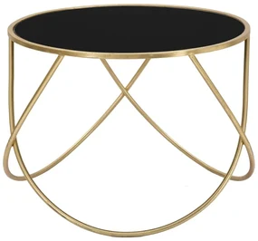 Okrągły stolik ze szklanym blatem ø 60 cm Ring – Mauro Ferretti