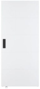 Drzwi przesuwne z drewna i MDF z niewidoczną szyną - Biały - 83 x 210 cm - SOMIRI