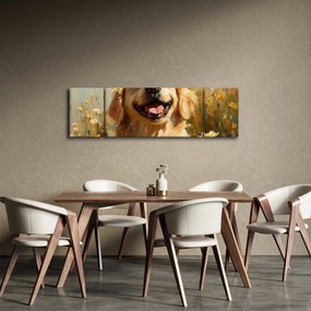 Obraz - Szczęśliwy piesek (170x50 cm)