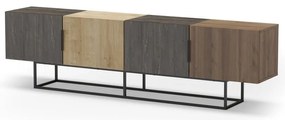 Szafka pod TV w dekorze dębu 200x55 cm Titan – Marckeric