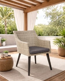 FLORENZ- ogrodowy fotel rattanowy - Towar rozpakowany (N371)