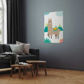 Plakat Niezwykła lama 60x90 cm bez ramy bez marginesu ARTGEIST B