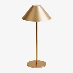 Bezprzewodowa Lampa Stołowa Led Na Zewnątrz Nebida Złoto - Sklum