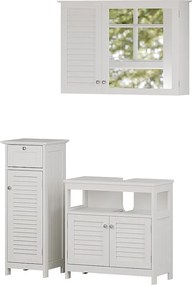 Zestaw mebli łazienkowych biały 60x30x60 riad