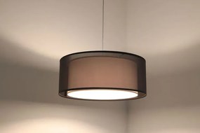 Brązowa elegancka lampa wisząca nad stół - S436 Nebiro