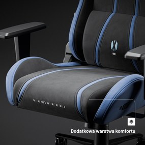 Fotel gamingowy materiałowy Diablo X-One 2.0 Normal Size, Night Blue