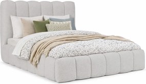 Szare tapicerowane łóżko chmurka 5 rozmiarów E5-M05