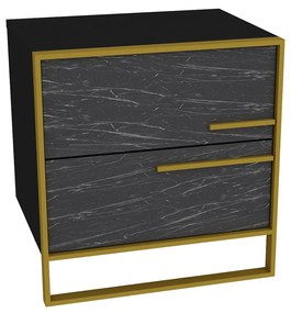 Stolik nocny Polka Black
