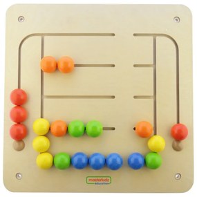 Masterkidz tablica ścienna edukacyjna labirynt koraliki montessori