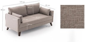 Sofa Bella 2 kremowa