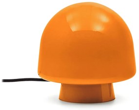 Pomarańczowa lampa stołowa ze szklanym kloszem (wysokość 20 cm) Reig – Kave Home