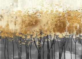 Obraz - Złote drzewa (70x50 cm)