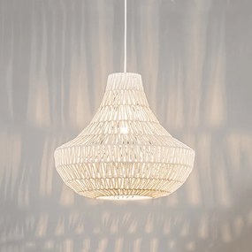 Retro lampa wisząca biała 50 cm - Lina Cono 50