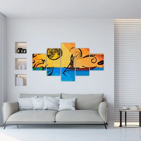 Obraz starożytnego obrazu (125x70 cm)