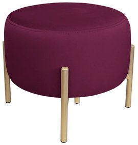 Pufa OLA LOFT ławka podnóżek metal złota MG02