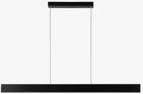 Lampa Sufitowa Wisząca Liniowa Led 120 Cm Z Aluminium Astley Czarna - Sklum