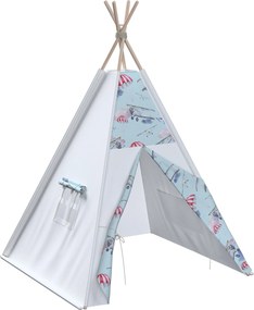 Tipi kolor niebieski tkanina wzorzysta