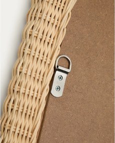 Lustro ścienne z rattanową ramą 38x59 cm Zilna – Kave Home