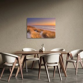 Obraz na szkle - Plaża o zachodzie słońca (70x50 cm)