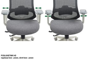 Fotel ergonomiczny ERGON szary SIGNAL