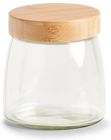 Szklany słoik ze szczelną pokrywką z bambusa, 950 ml