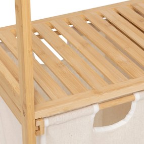 Regał bambusowy z koszem na pranie TIDY BOX, 72 x 33 x 109 cm