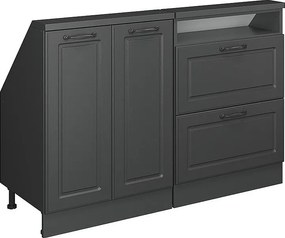 Zestaw szafek na dach skośny antracytowy dom wiejski/antracyt 120x46x81.6 rion