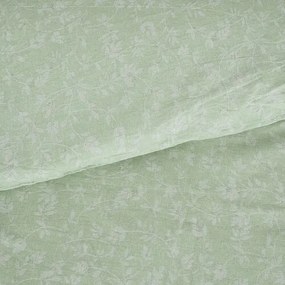 B.E.S. Petrovice Pościel bawełniana Exkluziv Green flowers, 140 x 200 cm, 70 x 90 cm