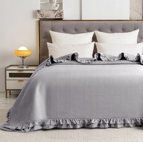Narzuta na łóżko MONTEGO, jasno szara Rozmiar: 200 x 220 cm