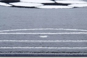 Dywan dziecięcy Adventures – Boisko szare 200 cm x 290 cm Atest Oeko-Tex