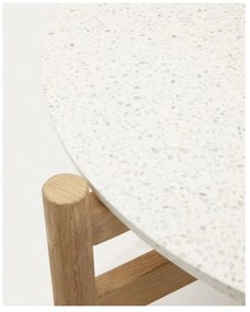 Okrągły stolik ogrodowy z blatem z lastryko ø 88,5 cm Pola – Kave Home