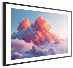 Plakat Zmierzchowy spektakl 60x40 cm z ramą czarną z marginesem ARTGEIST B