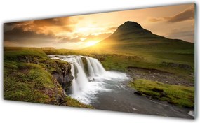 Szkło do Kuchni na Ścianę Kaskada nad Górską Przepaścią