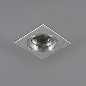 Zestaw 6 kwadratowych reflektorów wpuszczanych, regulowanych, aluminiowych - Chuck