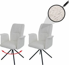 Krzesło do jadalni MCW-N99 (zestaw 2 sztuk), kremowy