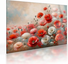 Obraz na szkle - Obraz na szkle z makami (70x50 cm)