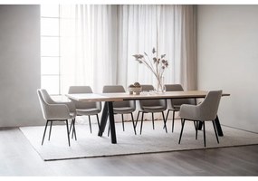 Rozkładany stół z blatem z drewna dębowego 220x100 cm Carradale – Rowico