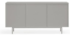 Szaro-naturalna niska komoda w dekorze dębu 159x80 cm Sierra – Teulat