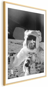 Plakat Zawód kosmonauta 60x90 cm z ramą złotą z marginesem ARTGEIST B