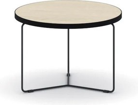 Okrągły stół konferencyjny TENDER, wysokość 38 cm, średnica 50 cm, dąb naturalny