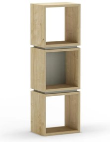 Zielony regał w dekorze dębu 32x99,5 cm Lofty – Marckeric