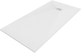 Mexen Hugo brodzik prostokątny SMC 170 x 80 cm, biały, maskownica biała - 42108017-W