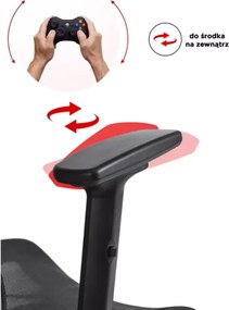 Ergonomiczny fotel Idylla z regulacją zagłówka i podłokietników