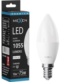 Mexen Nova żarówka LED E14, C37, 10W, Neutralna - 4000K, 1055 lm - L102-E14-1040-01