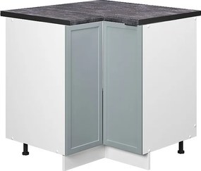 Szafka narożna jasnoniebiesko-szary 80.5x60x82 fame-line