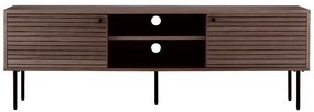 Brązowa szafka pod TV w dekorze dębu 40x50x150 cm Kyoto – House Nordic
