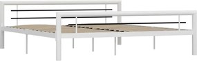 Białe metalowe łóżko 160 x 200 cm K8-Z44
