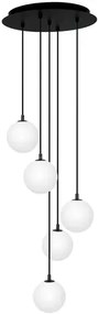 Lampa z wiszącymi kulami biała F0-E67
