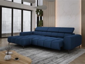 Narożnik PLAZA S Lewostronny z elektryczną regulacją siedziska w tkaninie SOLAR 79 WERSAL