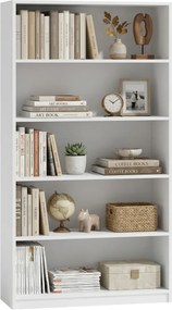 Regał Z Biały Półkami B6-D45